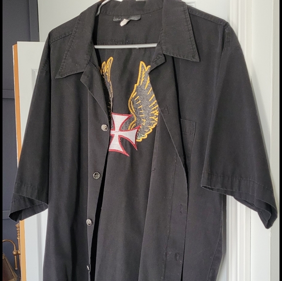 Johnny Suede Embroidered Cross Shirt - Picture 2 of 9